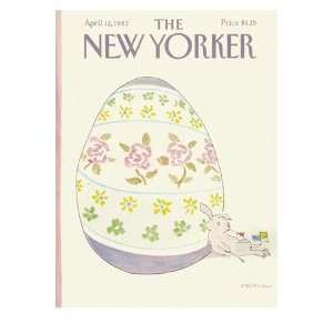  The New Yorker Cover   April 12, 1982 Giclee Poster Print 