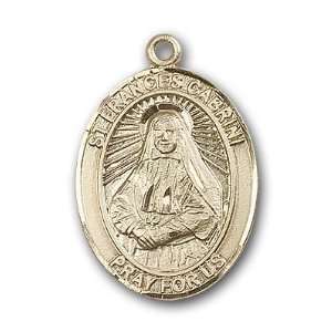  12K Gold Filled St. Frances Cabrini Medal Jewelry