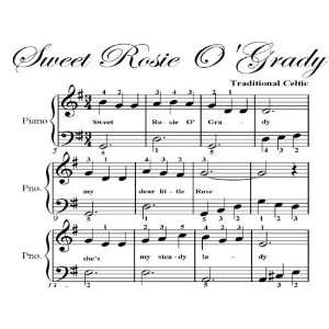   Rosy OGrady Big Note Piano Sheet Music: Traditional Celtic: Books