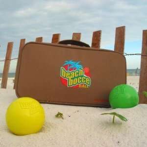 Beach Bocce Ball Set with Carrying Case   74mm  Sports 
