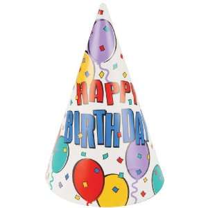  Party Hat 8 Pack: Balloon Party: Arts, Crafts & Sewing