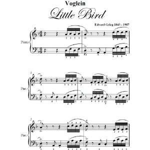   Little Bird Grieg Big Note Piano Sheet Music Edvard Grieg Books