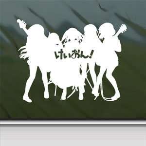  K on Logo Anime Cartoon Music Band White Sticker Laptop 