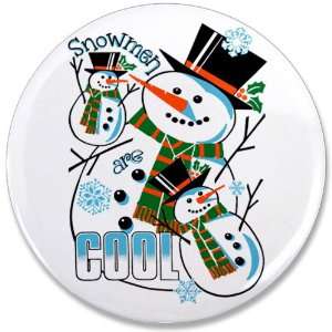 3.5 Button Christmas Holiday Snowmen Are Cool Everything 