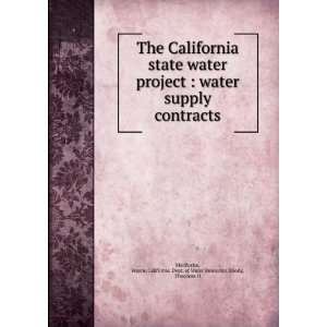   Wayne,California. Dept. of Water Resources,Rhody, Theodore H MacRostie