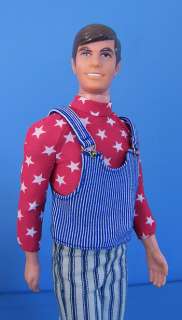 Vintage MOD 1971 LIVE ACTION KEN Barbie Doll in his RED WHITE & WILD 