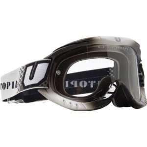  Utopia Slayer Pro MX Motocross Goggles (White Fade) White 