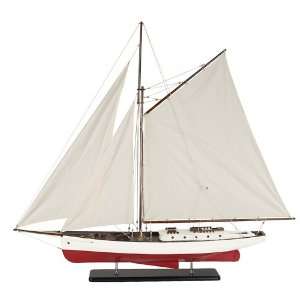    Classic Cruiser 1930s Large Model Yacht Sailboat: Home & Kitchen