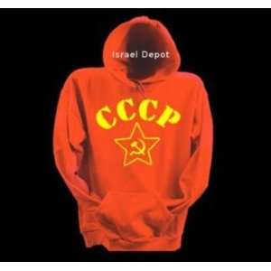 CCCP Soviet Union Hammer and Sickel Red Star Sweatshirt Hoodie XL