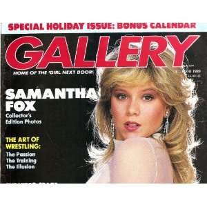    GALLERY DECEMBER 1989 SAMANTHA FOX: GALLERY MAGAZINE: Books
