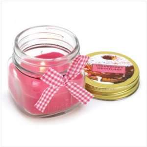   Strawberry Shortcake Scent Glass Jar Candle Fragrance