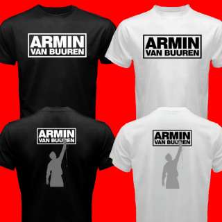 Armin Van Buuren DJ Black White Tees T Shirt S 2XL  