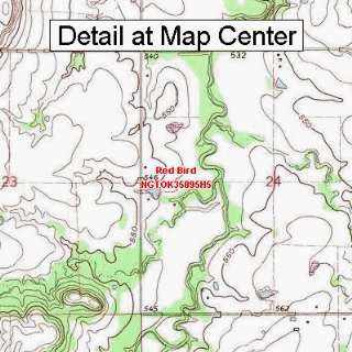  USGS Topographic Quadrangle Map   Red Bird, Oklahoma 