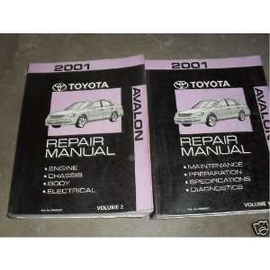 2001 Toyota Avalon Service Repair Shop Manual Set Oem (2 volume set 