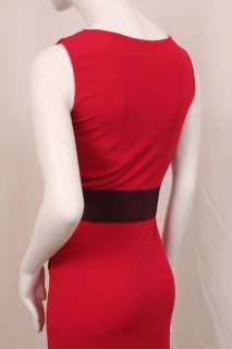 750 Valentino RED Dress Ruboni Jersey Elegant Draped M #00084H  