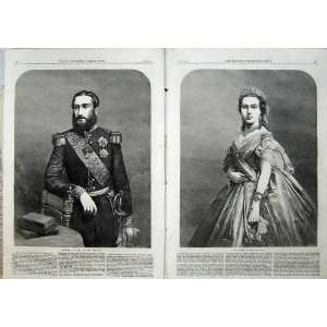  Portrait 1866 King Leopold Belgians Queen Fine Art