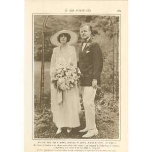  1918 Print Mr & Mrs Ray T Baker Director Of United States 
