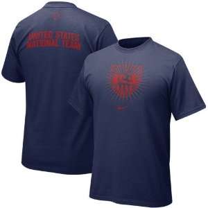  Nike United States Soccer Team Navy Blue Euro T shirt 