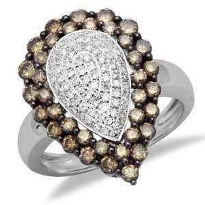  Brown Fashion Ring in White Gold Avianne & Co Jewelry