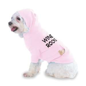  Wine Rocks Hooded (Hoody) T Shirt with pocket for your Dog or Cat 