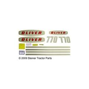  OLIVER EARLY 770 GAS MYLAR DECAL SET Automotive
