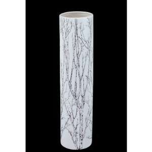 Urban Trends 24026 / 24027 / 24028 White Ceramic Vase II in Branches 