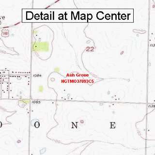  USGS Topographic Quadrangle Map   Ash Grove, Missouri 