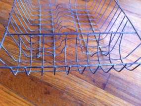  Metal Wire Dish Drainer Silverware Drying Tray Rack strainer  