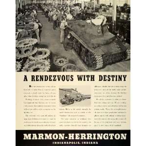  1942 Ad Marmon Herrington WWII Military Tank Construction 