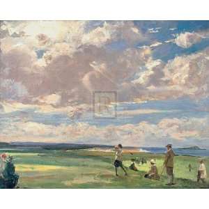  Lady Astor Playing Golf At North Berwick by Sir John Lavery 