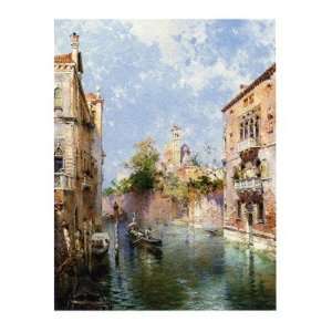 Rio San Bernardo, Venezia by Franz Richard Unterberger   15 3/4 x 11 3 