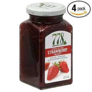 778 Strawberry Preserves, Passover, 12 Ounce (Pack of 4)  