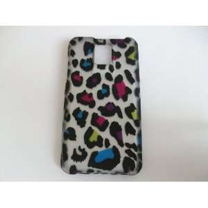 LG G2X/P999 Colorful Leopard White Hard Phone Case Protector Cover New