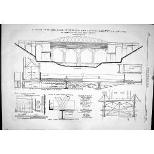  Engineering 1879 Viaduct River Nore Waterford Railway Ireland 
