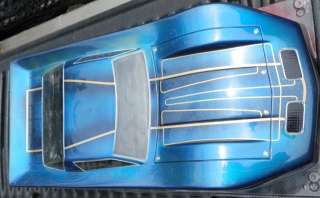   10th Scale RC Lexan Custom Painted Outlaw Corvette Body (Blue)  