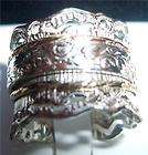   Israeli Silver Gold spinning rings jewelry swivel anillo plata oro