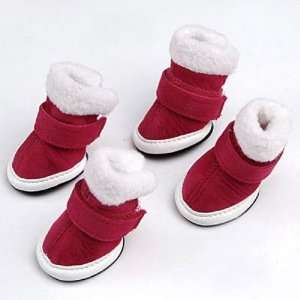  Warm Walking Pet Dog Cozy Shoes Boots Clothes Apparel 1 
