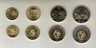 URUGUAY SET X 4 COINS NEW 1 2 5 10 PESOS 2011 UNC  