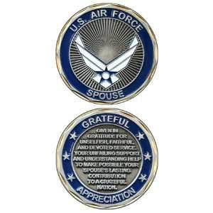 United States Air Force Spouse Grateful Appreciation Challenge Coin 