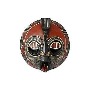  NOVICA Malian wood mask, Hoot at Hunger
