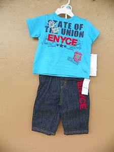 New Enyce Infant Boys Urban Wear Graphic Tee Jeans Set  