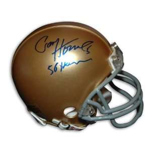  Autographed Paul Hornung Notre Dame Mini Helmet Inscribed 