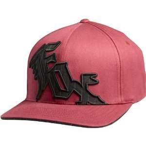   Mens Flexfit Race Wear Hat/Cap   Color Burgundy, Size Small/Medium