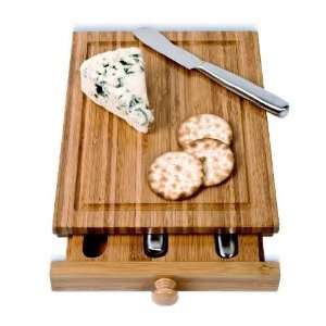  Bamboo Cheese Tools Case/Cutting Board