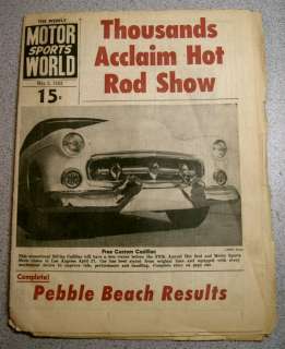 Vintage MOTOR SPORTS WORLD RACING NEWSPAPER May 2 1952  