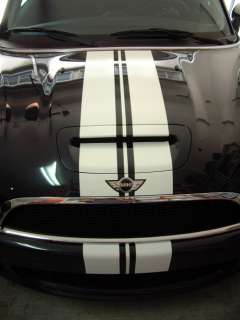 Mini Cooper center rally racing stripes decals graphics  