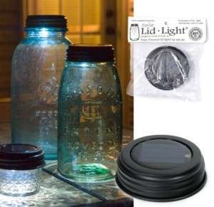 Lot 20 Unique Vintage Mason Jar SOLAR Lid LED Lights br  