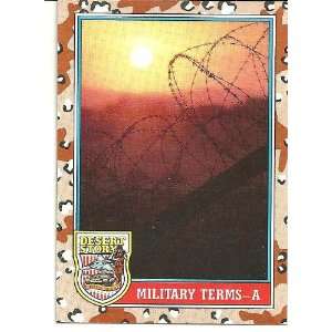  Desert Storm Military Terms A Card#143: Everything Else