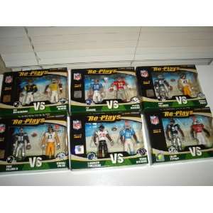  NFL Re Plays Set of 12 Posable 4 RETIRED Action Figures 