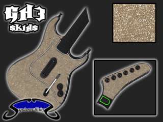 BRUSHED SILVER Guitar Hero 3 Skin for PS2 Console System Controller 